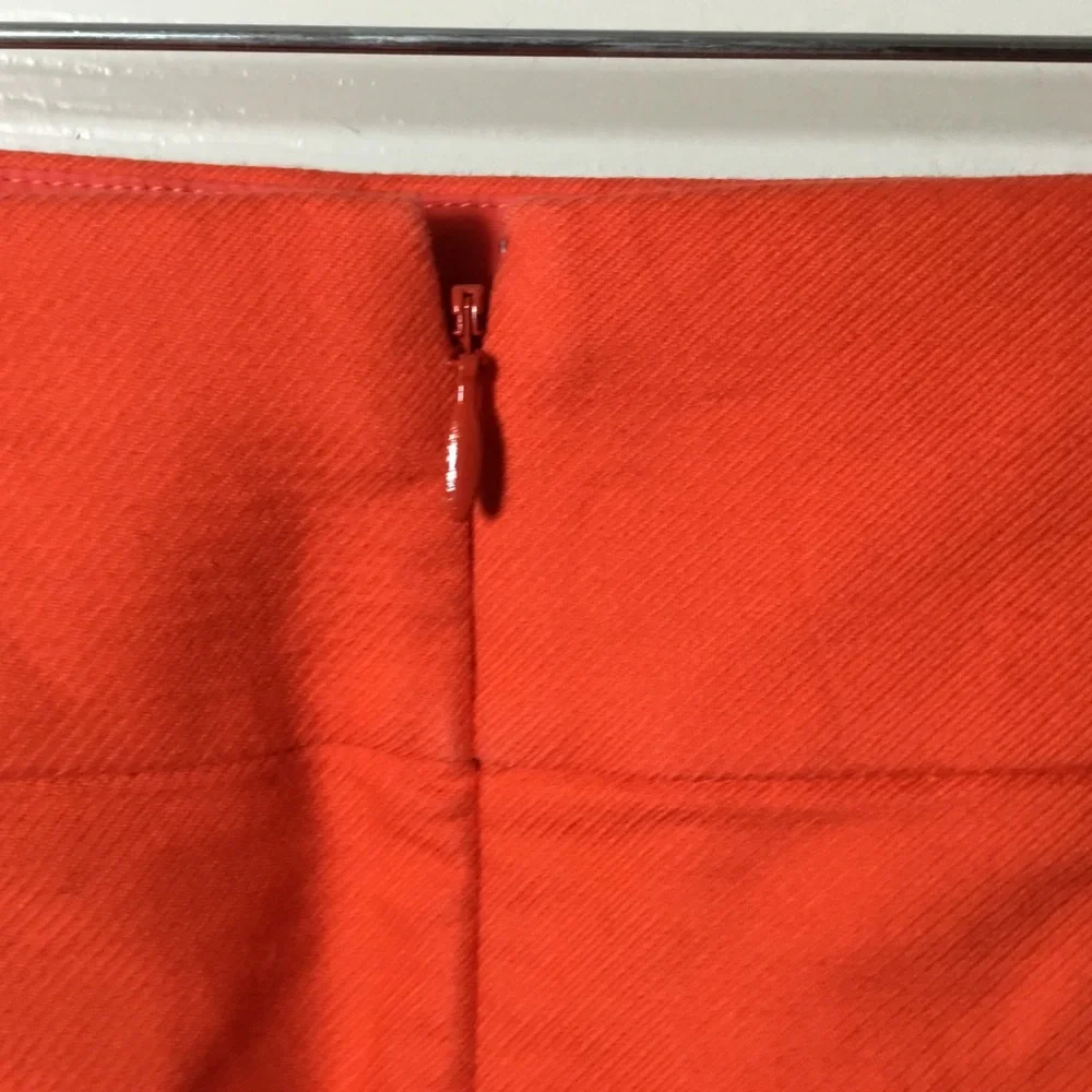J. Crew Orange Women's Cotton A-line Mini Skirt - 2